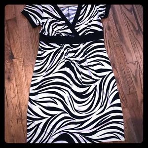 Zebra print dress